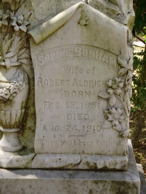 Aldrich, Sophie Bonham, Apostles Cemetery, Barnwell Co, SC.jpg