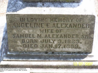Alexander, Angeline E Hood, Trinity Cemetery Scotland Neck, Halifax Co, NC 426.jpg