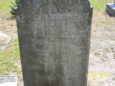 Alexander, Samuel M Jr,  Trinity Cemetery Scotland Neck, Halifax Co, NC 428.jpg