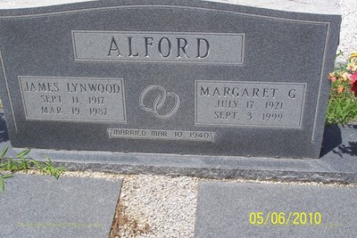 Alford, James Linwood & Margaret Greenway, Bartow City Cem, Jefferson Co, GA.JPG