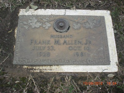 Allen, Frank McKinley Jr, Forest Lawn Cemetery, Jefferson Co, TX.jpg