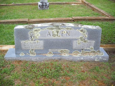 Allen, Wm Albert & Louvinnie Allen, Alto City Cemetery, Cherokee Co, TX.jpg