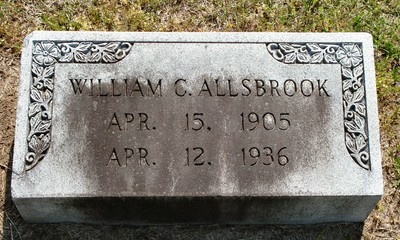 Allsbrook, William C, Patterson Cemetery, Horry Co, SC.jpg