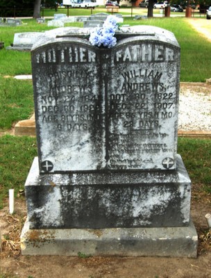 Andrews, William & Priscilla Trant, East Mount Cemetery, Hunt Co, TX.jpg