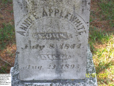Applewhite, Annie E,  Trinity Cem, Scotland Neck, Halifax Co, NC.jpg