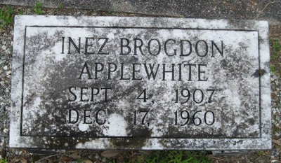 Applewhite, Inez Brogden, Oak Grove Cemetery, Jackson Co, FL.jpg