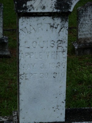 Applewhite, Martha Louise Harvey, Greenwood Cem, Jackson Co, FL.jpg