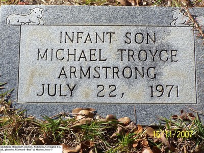 Armstrong, Infant Son, Andalusia Memorial Cem, Covington Co, AL.jpg