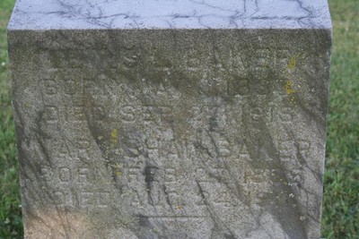 Baker, Lewis & Mary Shaw, Hillcrest Cemetery, Kosciusko Co, IN.jpg