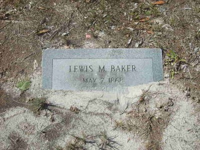 Baker, Lewis M, Peniel Cemetery, Putnam Co, FL.jpg
