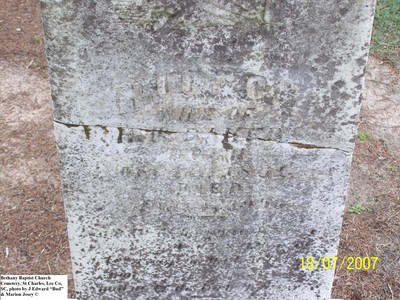 Baker, Lucy Caroline, Bethany Baptist Church Cem, St Charles, Lee Co, SC.jpg