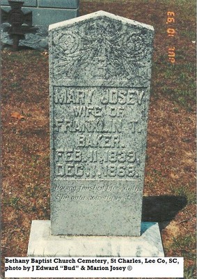 Baker, Mary Jane Josey, Bethany Cem, Lee Co, SC.jpg