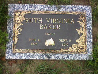 Baker, Ruth Virginia Bagwell, Zion Hill Cemetery, Trinity Co, TX.jpg