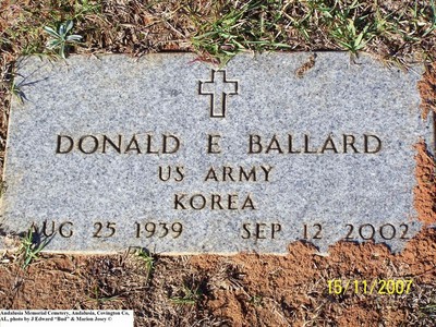 Ballard, Donald E War, Andalusia Memorial Cem, Covington Co, AL.jpg