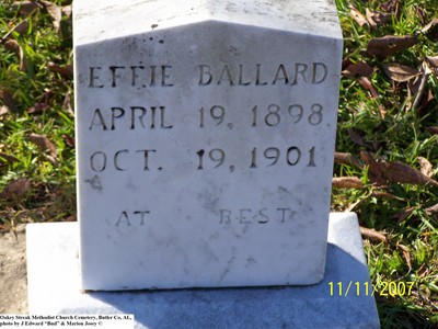 Ballard, Effie, Oakey Streek Methodist Church Cem, Butler Co, AL.jpg