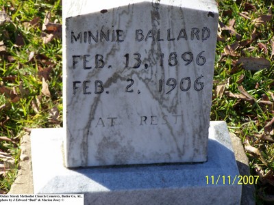 Ballard, Minnie, Oakey Streek Methodist Church Cem, Butler Co, AL.jpg