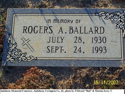 Ballard, Rogers A, Andalusia Memorial Cem, Covington Co, AL.jpg