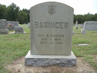 Basinger, Ivy Wade, Faith Cemetery, Rowan Co, NC.jpg