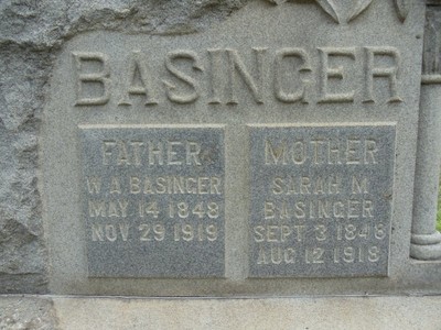 Basinger, William & Sarah Holshouser, Faith Cemetery, Rowan Co, NC.jpg
