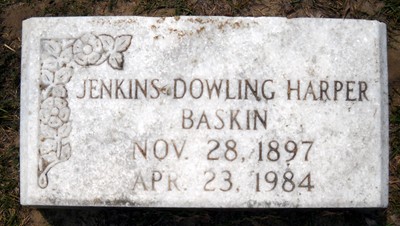 Baskins, Rosa Jenkins Dowling, Mount Hope Cem. Florence Co, SC.jpg