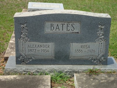 Bates, Alexander & Rosa Bailey, Mount Pisgah Cemetery, Monrtoe Co, AL.jpg