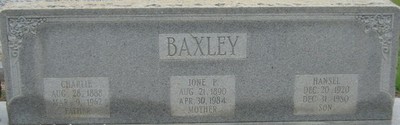 Baxley, Charlie & Ione, Corinth Cemetery, Dale Co, AL.jpg