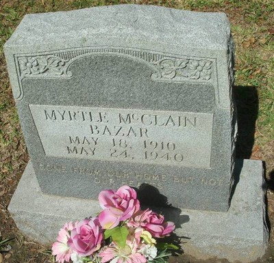 Bazar, Myrtle McClain, Glenwood Cemetery, Trinity Co, TX.jpg