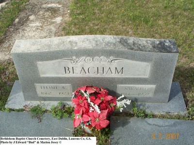 Beacham, Elijah & Sarah P, Bethlehem Cem, East Dublin, Laurens Co, GA.jpg