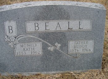 Beall, Josiah & Kate Adams, Oak Hill Cemetery, Lampass Co, TX.jpg