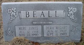 Beall, Mert James & Dera Medart, Oak Hill Cem, Lampass Co, TX.jpg