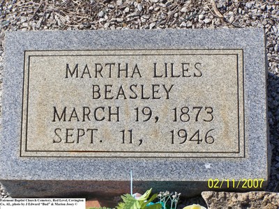 Beasley, Martha Liles, Fairmount Baptist Cem, Red Level, Covington Co, AL.jpg