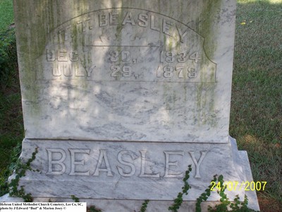 Beasley, Thelbert Thomas, Hebron United Methodist Cem, Lee Co, SC.jpg