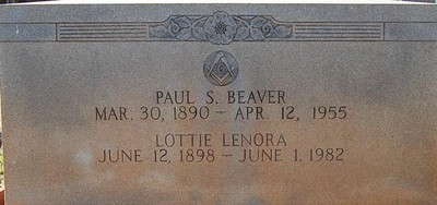 Beaver, Paul & Lottie Mauldin, Calvary B Cemetery, Rowan Co, NC.jpg