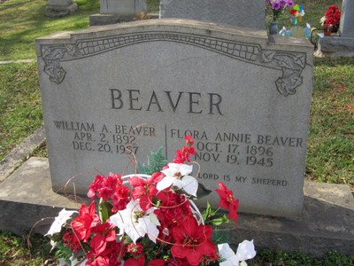 Beaver, William & Flora Williams, Chestnut Hill Cemetery, Rowan Co, NC.jpg