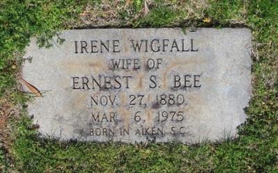 Bee, Irene Wigfall, Laurelwood Cemetery, York Co, SC.jpg