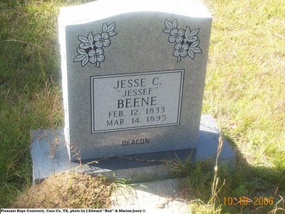 Beene Jesse C, Pleasant Hope Cemetery, Cass Co, TX 040.jpg