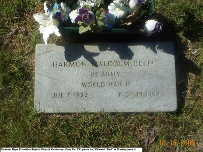 Beene, Harmon Malcolm, Pleasant Hope Cem, Cass Co, TX.jpg