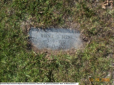 Beene, Minnie O, Pleasant Hope Cemetery, Cass Co, TX 045.jpg
