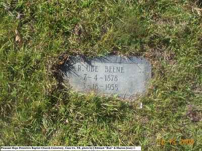 Beene, R Obe, Pleasant Hope Cemetery, Cass Co, TX 046.jpg