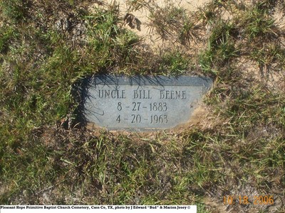 Beene, Uncle Bill, Pleasant Hope Cemetery, Cass Co, TX 044.jpg