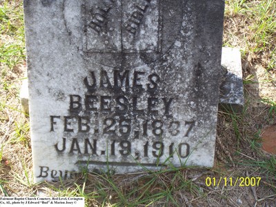 Beesley, James, Fairmount Baptist Church Cem, Red Level, Covington Co, AL.jpg