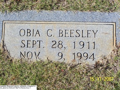 Beesley, Obia C, Andalusia Memorial Cem, Covington Co, AL.jpg