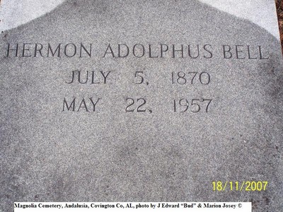 Bell, Herman Adolphus, Magnolia Cemetery, Andalusia, Covington Co, AL 201 [800x600].jpg