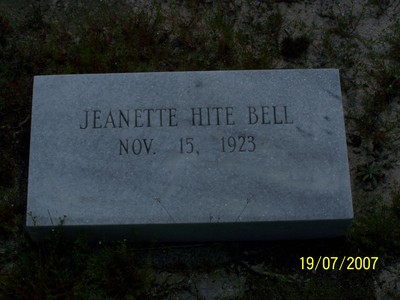 Bell, Jeanette Hite, Mt. Elam Baptist Church Cem, Darlington Co, SC.jpg
