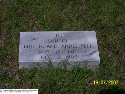 Bell, Jo, Mt. Elam Baptist Church Cem, Lydia, Darlington Co, SC.jpg
