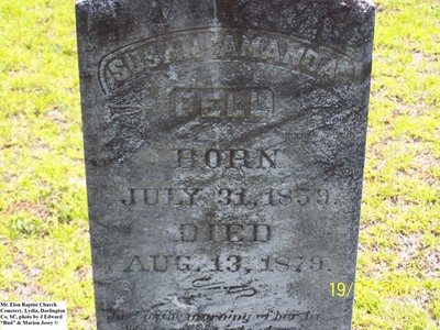 Bell, Susan Amanda, Mt. Elam Baptist Church Cem, Darlington Co, SC.jpg