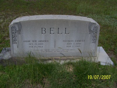 Bell, Thomas Ernest & Annie Sue Arnold, Mt. Elam Baptist Church Cemetery, Lydia, Darlington Co, SC 740.jpg