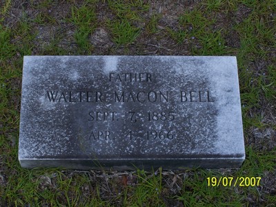 Bell, Walter Macon, Mt. Elam Baptist Church Cemetery, Lydia, Darlington Co, SC 731.jpg