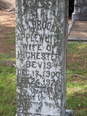 Bevis, Ola Brooks Applewhite, Greenwood Cem, Jackson Co, FL.jpg