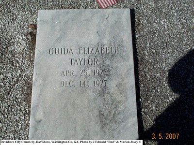 Taylor, Ouida Elizabeth, Davisboro City Cem, Washington Co, GA.jpg